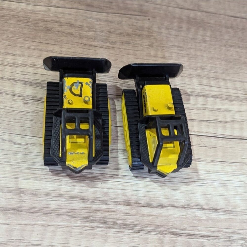 Vintage‎ Tonka Mini Bulldozer Toys 3  Metal Construction Vehicles  set of 2 1994